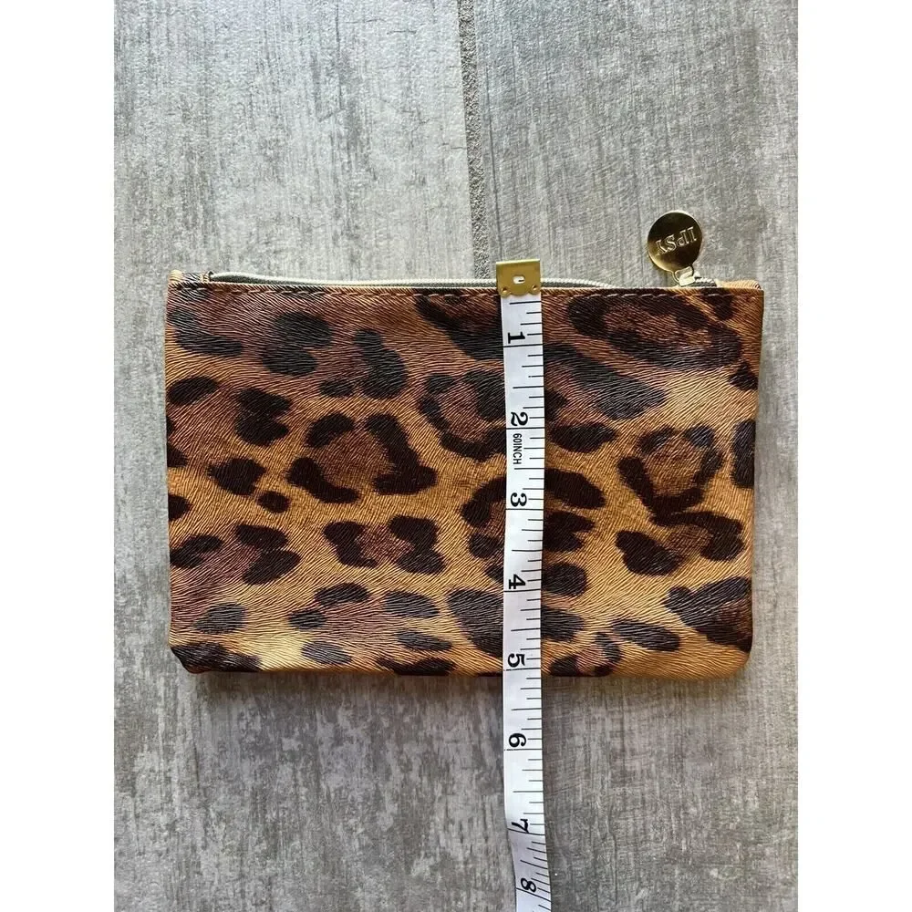 Leopard Print Makeup Bag Cosmetic Pouch Travel Clutch Wallet Purse Organizer NEW